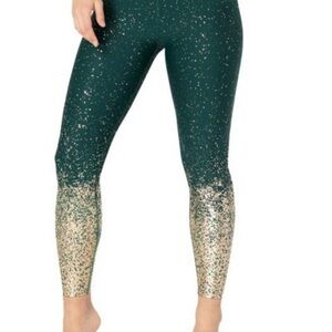 Size 3X Beyond yoga Women's Ombré sparkle shine high waist midi leggings
